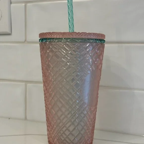 3 for $25- Starbucks Summer 2023 Pearl Peach Jewled Cold Cup 16 oz - Picture 6 of 7